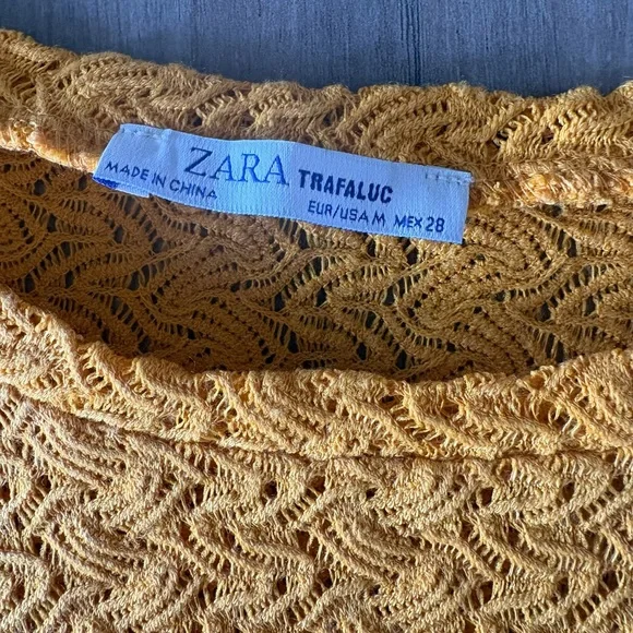 Zara Mustard Knit Sweater - Picture 3 of 5